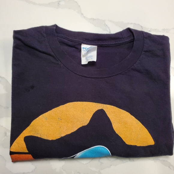 Port & Company "Cat Uncle" t-shirt, black,  size L, cotton, cat with sunglasses. - Picture 8 of 10